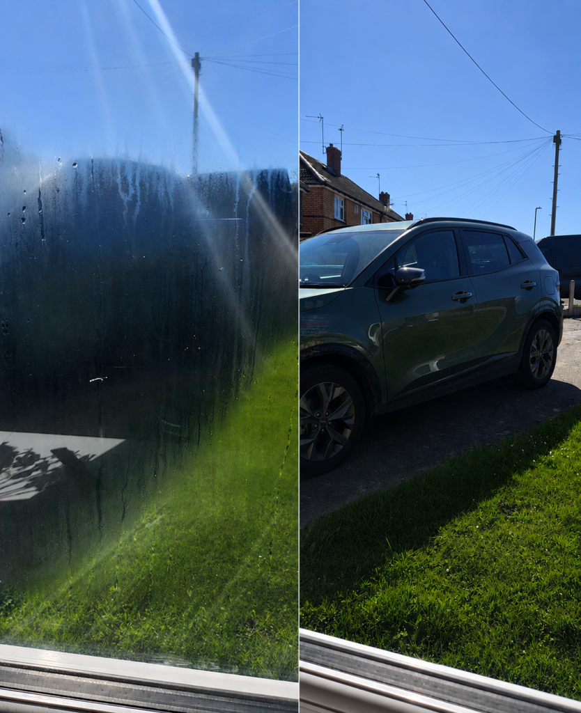 Home Before and after misted double glazing replacement by TLC Window Doctors