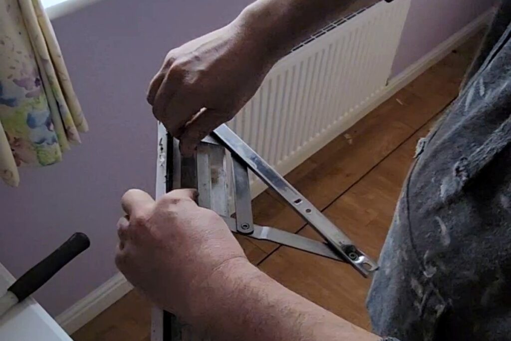 gas-pipeline Window hinge replacement by TLC Window Doctors